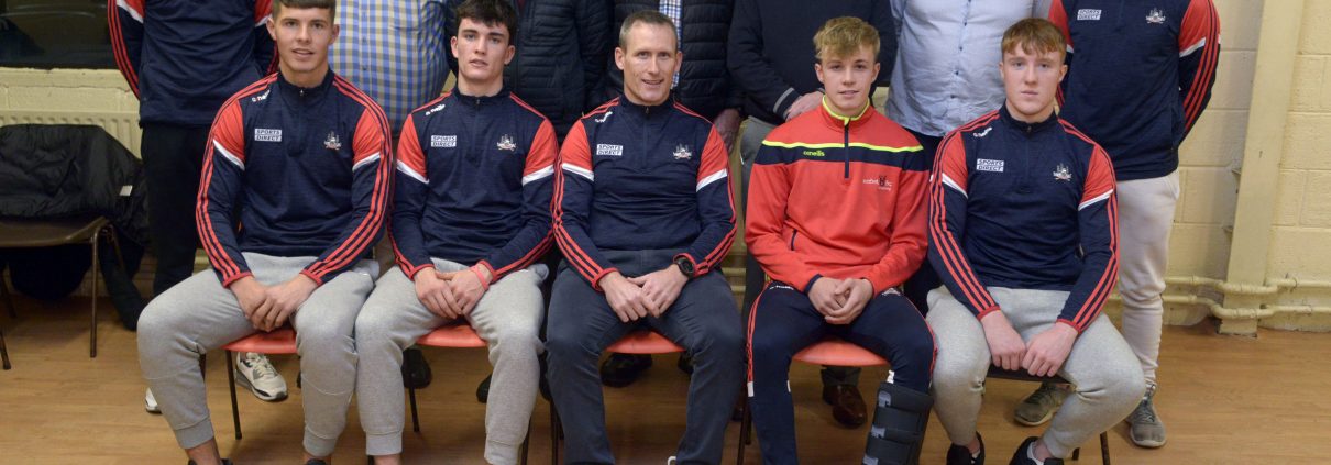 Officers of the Mid-South Region with the players and Noel Furlong, manager of the All-Ireland winning team.